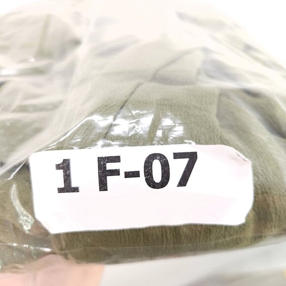 9Seed Long Shirt Dress Maxi Button Up Semi Sheer Medium Green Collard Made USA - Picture 14 of 14